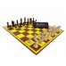 Profesjonalny Zestaw Turniejowy nr1: szachownica tekturowa + figury drewniane Staunton nr 5/II + zegar elektroniczny DGT 2010 (Z-23)
